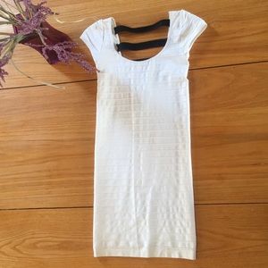 Bebe Bodycon White Dress